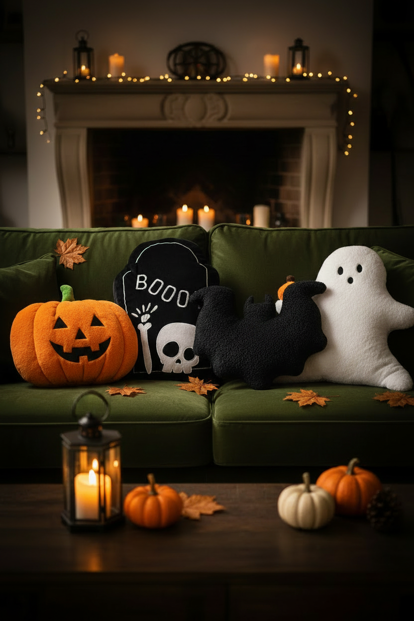 Vos coussins Halloween sans étiquettes