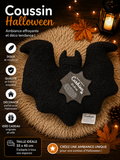Coussin Décoratif Chauve-souris Halloween Noir – Déco Maison Automne 33x45cm